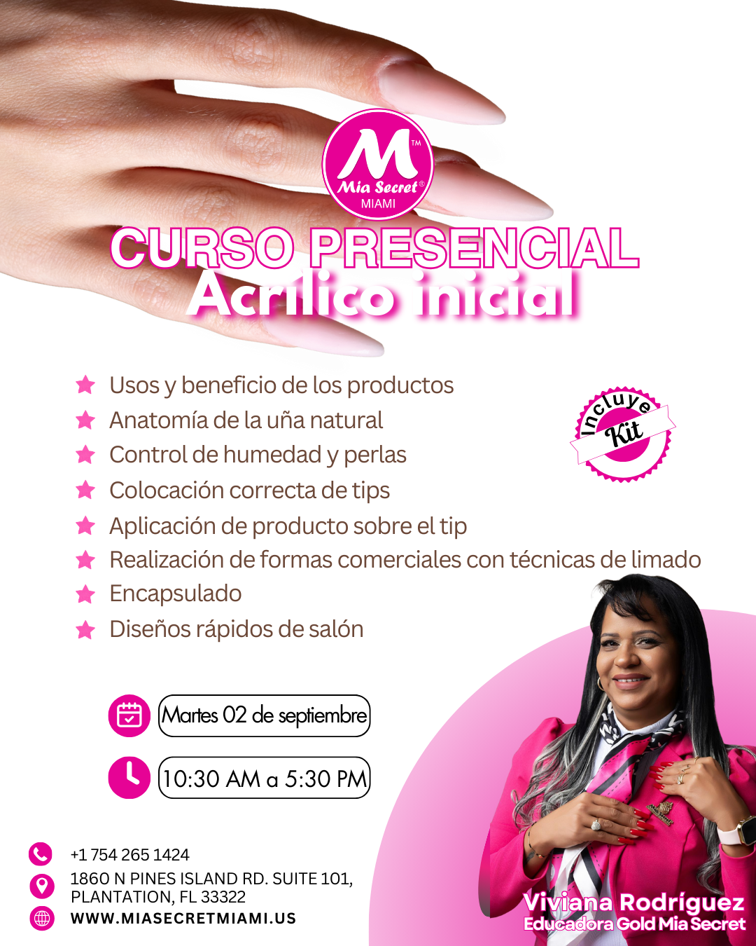 Reserva Curso Presencial de Acrílico Inicial