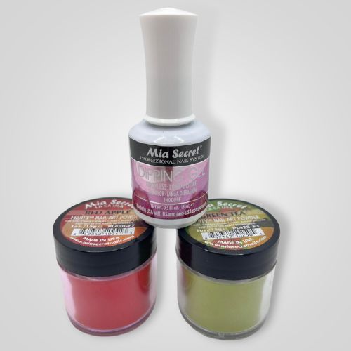Dip-Gel con Powder verde ( PL420-73 PL420-F7) y Powder Rojo