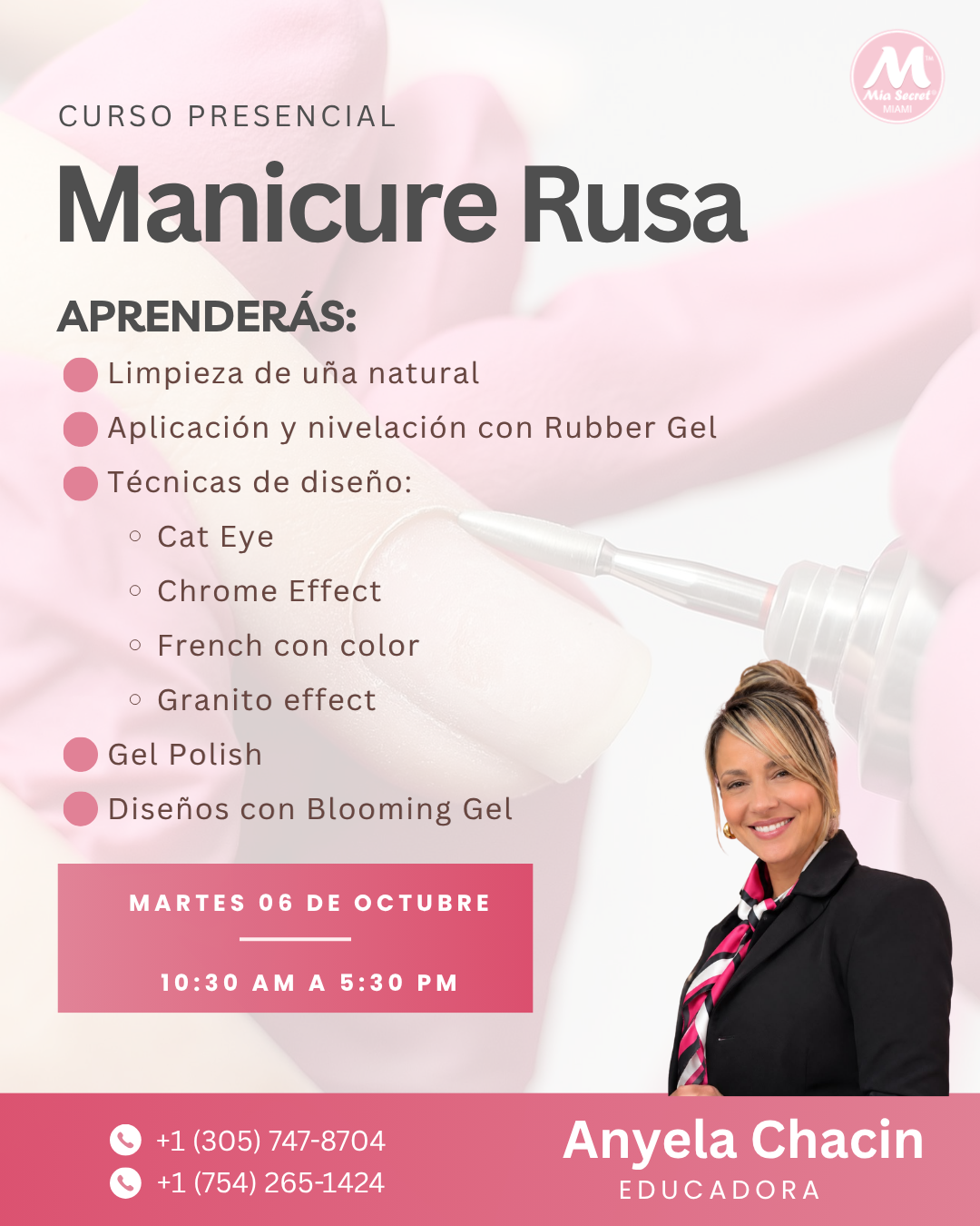 RESERVA Curso presencial: Manicura Rusa