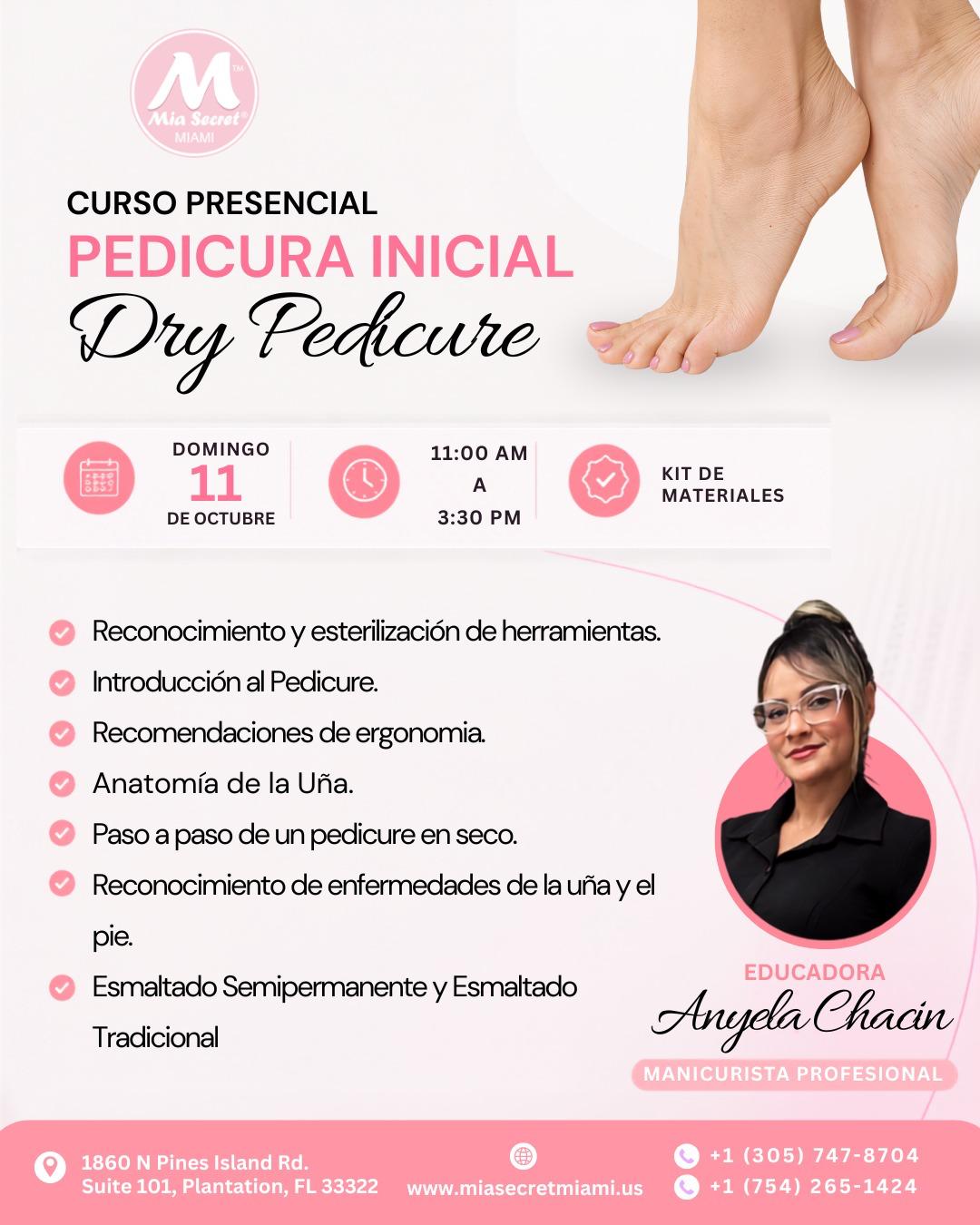 RESERVA Curso presencial: Pedicura Inicial y Dry Pedicure