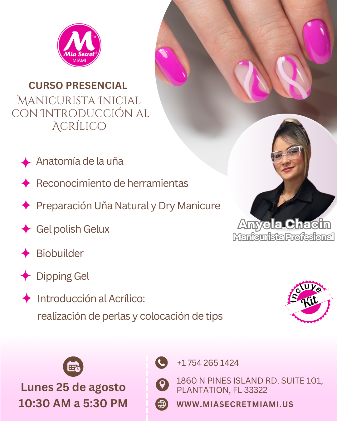 RESERVA CURSO PRESENCIAL DE MANICURISTA INICIAL
