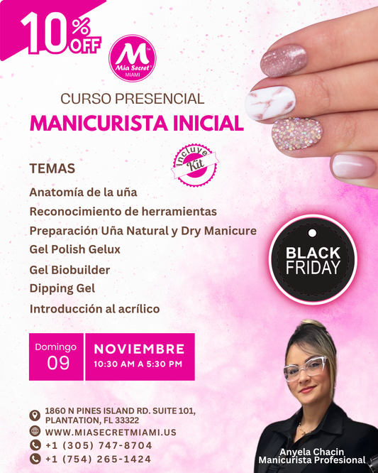 RESERVA CURSO PRESENCIAL DE MANICURISTA INICIAL