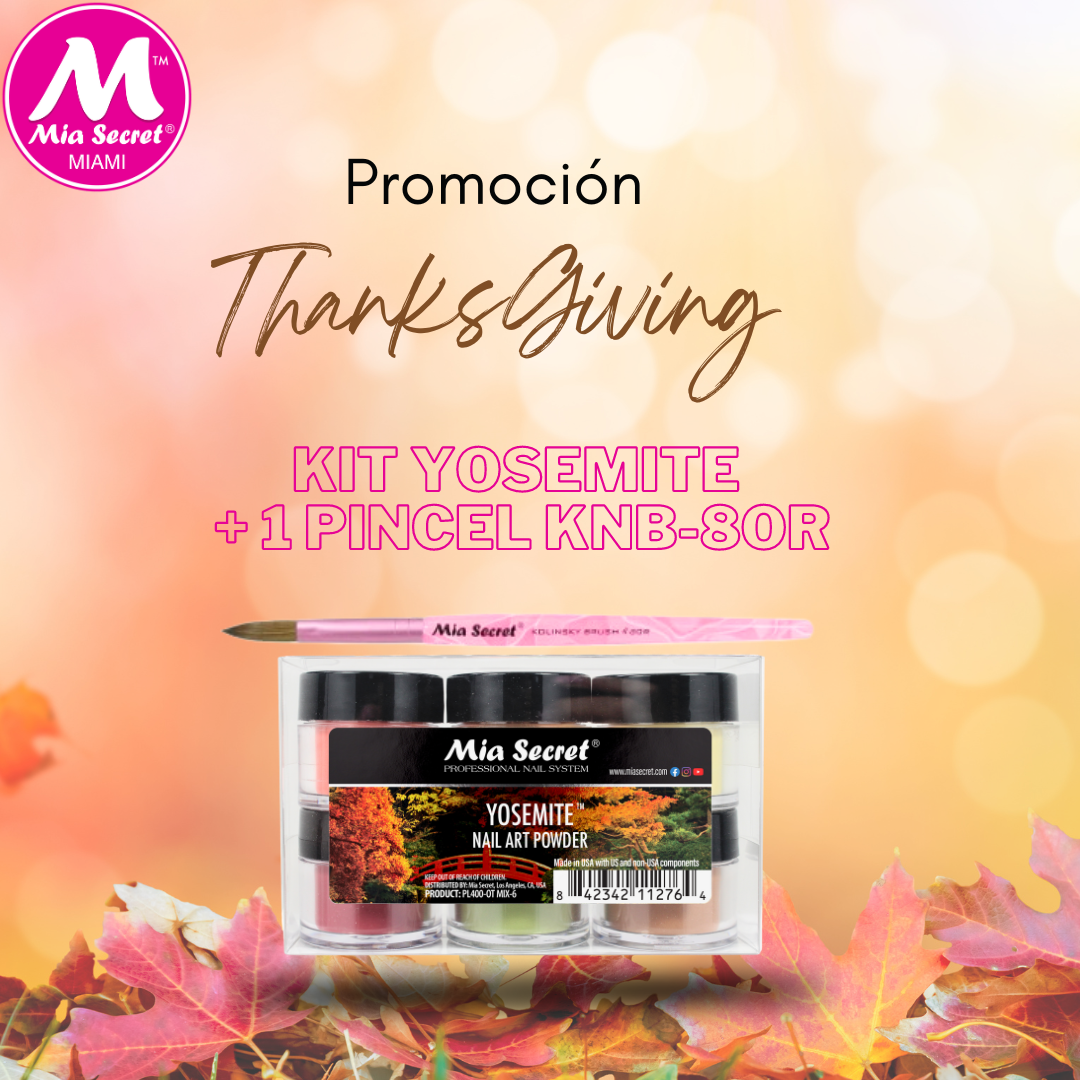 Kit yosemite + 1 pincel KNB-8or