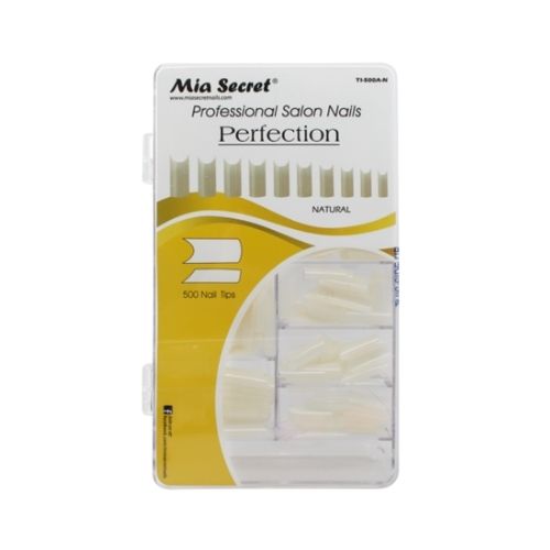 NATURAL - PERFECTION NAIL TIPS 500 BLISTER CASE SKU: TI-500A-N