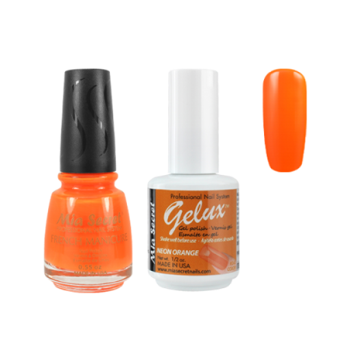 THE MATCH- GELUX & FRENCH -NEON ORANGE SKU GF-102