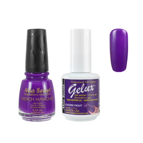 THE MATCH- GELUX & FRENCH -ELECTRIC VIOLET SKU GF-104