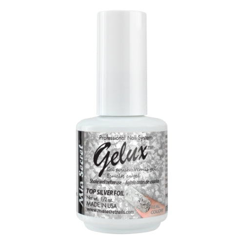 GELUX GEL POLISH TOP SILVER FOIL SKU: GP-59