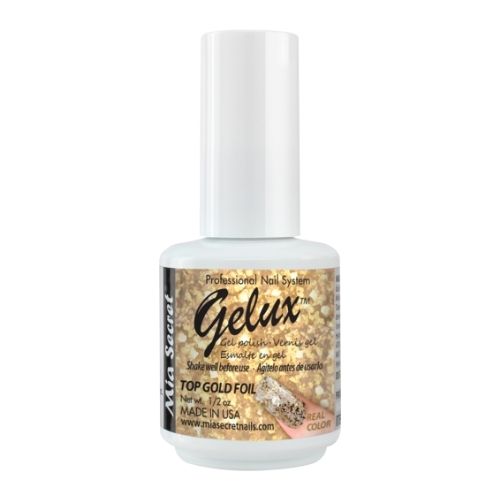 GELUX GEL POLISH TOP GOLD FOIL SKU: GP-60