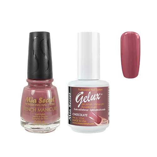THE MATCH GELUX CHOCOLATE & FRENCH MANICURE CHOCOLATE SKU GF-13