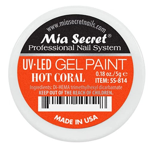UV-LED HOT CORAL GEL PAINT SKU: 5S-814