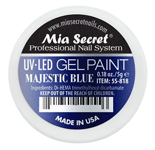 UV-LED MAJESTIC BLUE GEL PAINT SKU: 5S-818