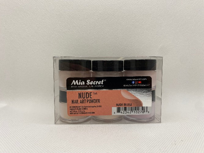 ACRYLIC POWDER COLLECTION MIX NUDE 1/4 OZ SKU: PL400NU-MIX 6