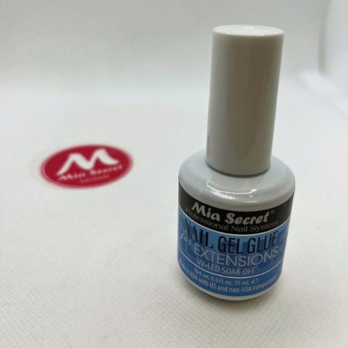 MIA SECRET NAIL GEL GLUE For Nail Extension Tips Soak Off UV & LED 0.50 OZ, JBS