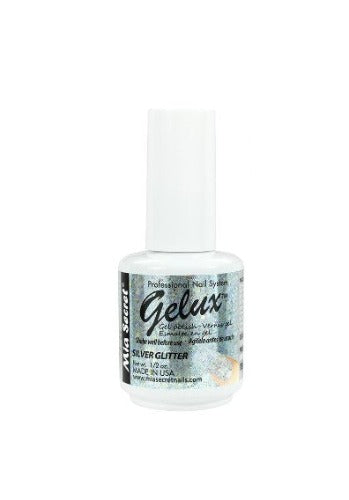 SILVER GLITTER GELUX GEL POLISH FOR NAILS SKU GP-147