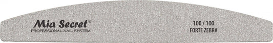 SPEEDY ZEBRA HALFMOON NAIL FILE #100 SKU: Z05-H 100-100