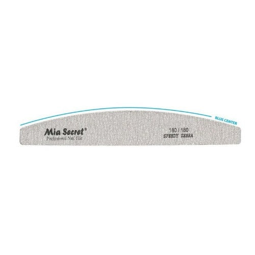 SPEEDY ZEBRA HALFMOON NAIL FILE #180 SKU: Z05-H 180-180