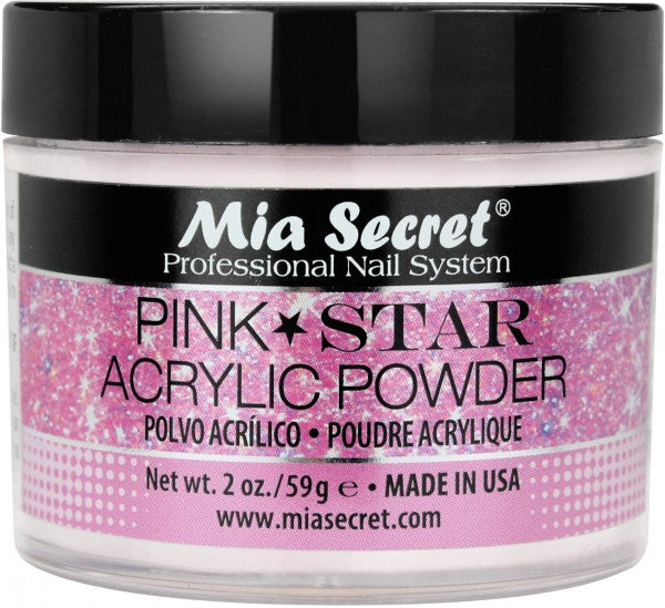 ACRYLIC - ACRILICO POWDER PINK STAR 2 OZ SKU: PL430P-STAR