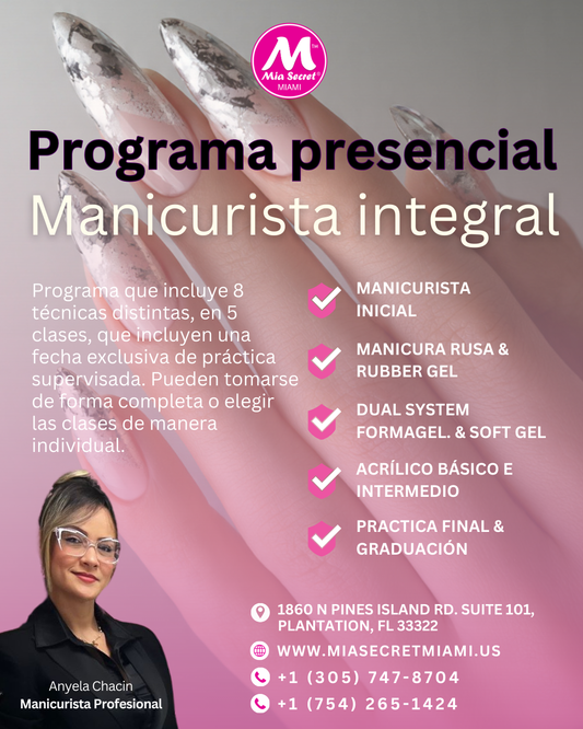 Programa presencial manicurista integral
