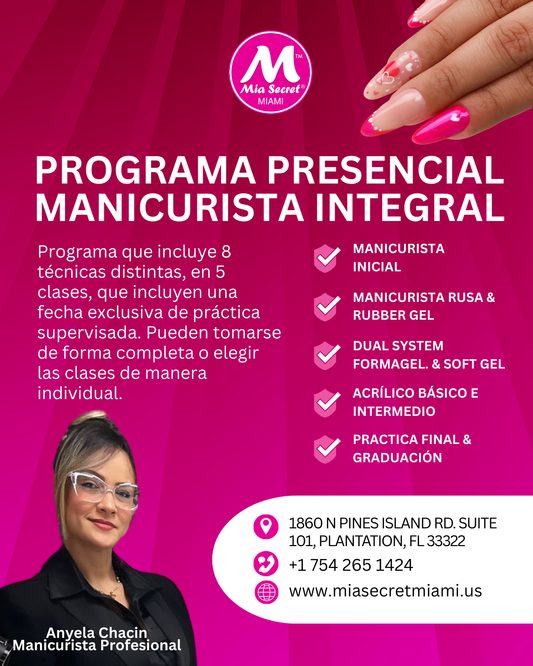 Programa presencial manicurista integral