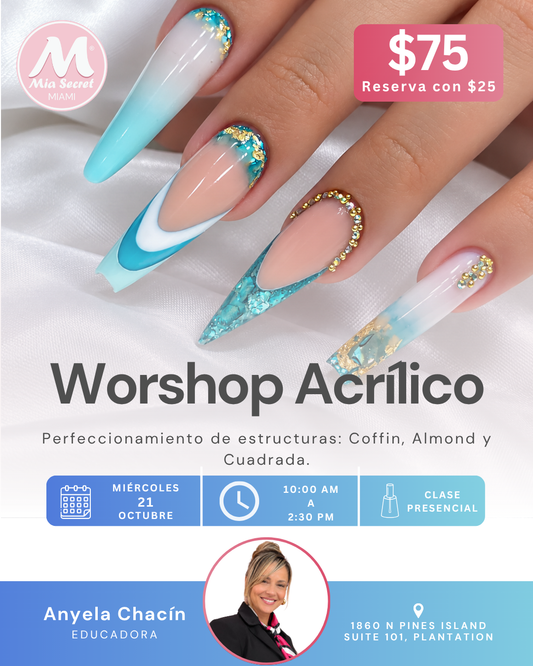 RESERVA WORKSHOP-CURSO DE ACRILICO BASICO E INTERMEDIO - Estructuras y Perfeccionamiento