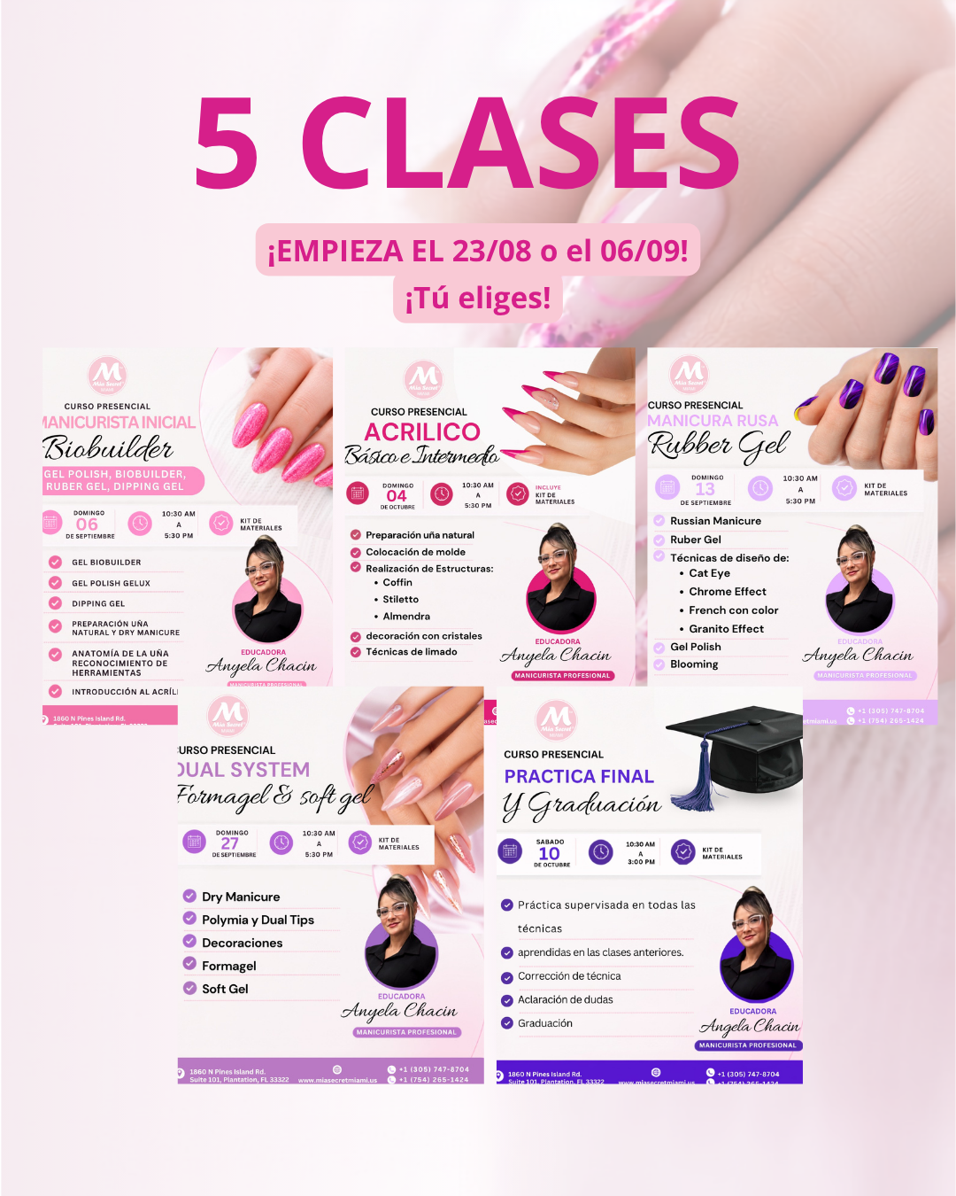 RESERVA de Programa Presencial: Manicurista Integral (5 clases)