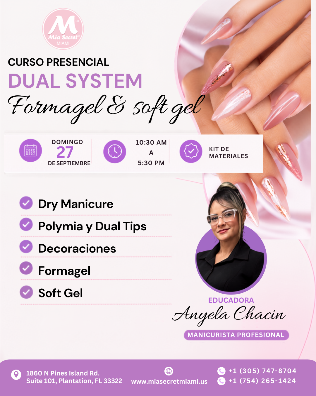 RESERVA de Programa Presencial: Manicurista Integral (5 clases)