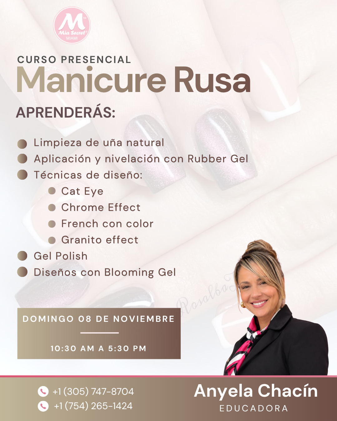 RESERVA Curso presencial: Manicura Rusa