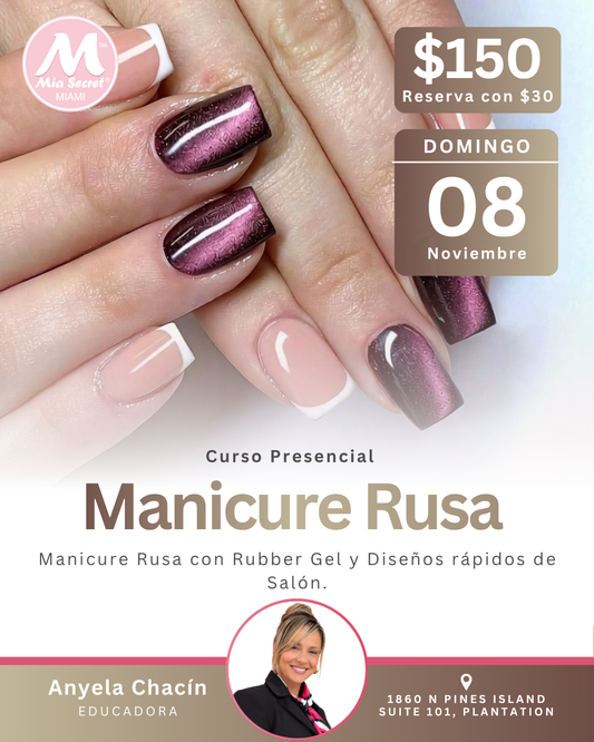RESERVA Curso presencial: Manicura Rusa