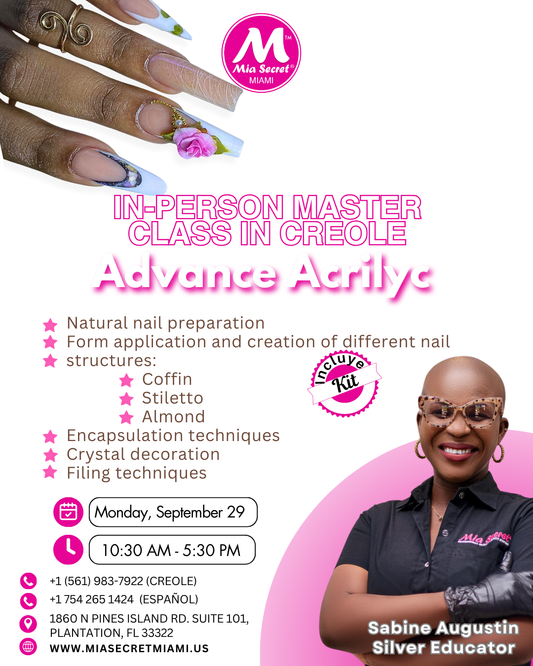 In-Person Master Class in Creole: Advance Acrilyc