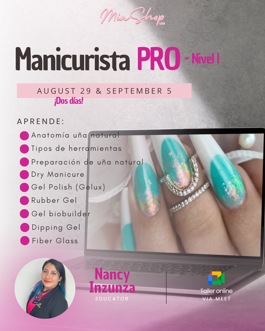 CURSO ONLINE MANICURISTA PRO INICIAL - Nivel 1