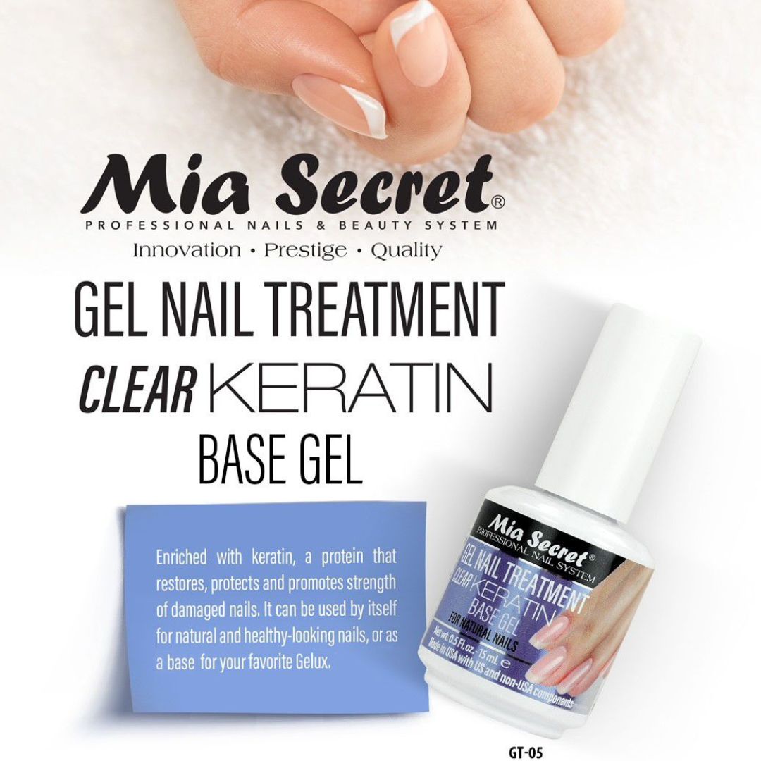 GEL NAIL TREATMENT (KERATIN BASE & TOP GEL) SKU GT-05