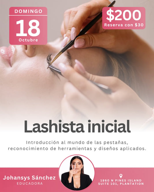 RESERVA curso presencial de lashista inicial