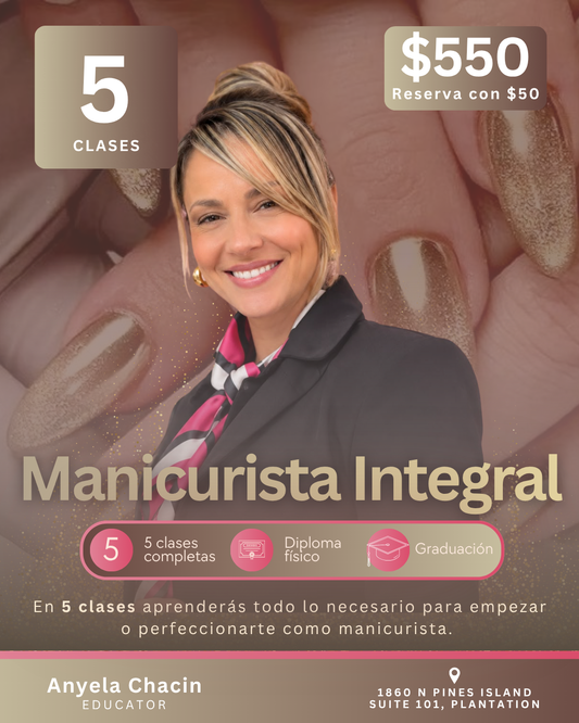 RESERVA de Programa Presencial: Manicurista Integral (5 clases)