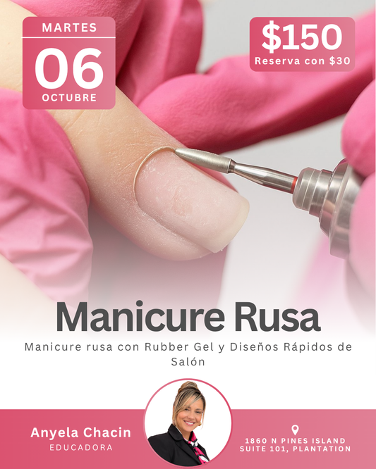 RESERVA Curso presencial: Manicura Rusa