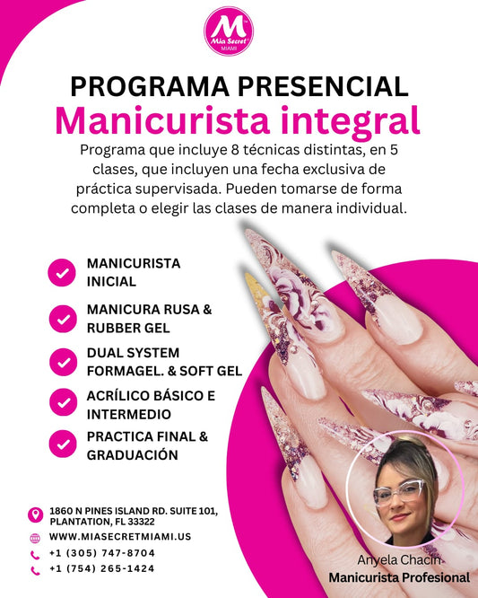 Programa presencial manicurista integral