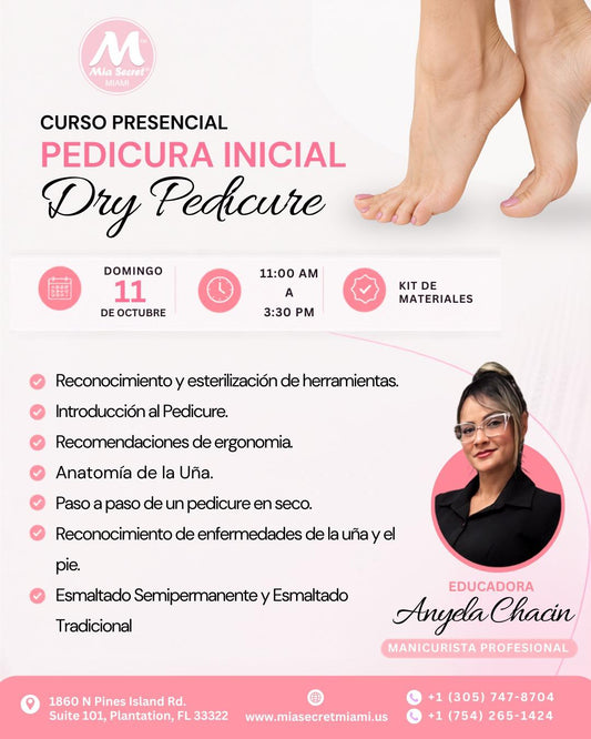 RESERVA Curso presencial: Pedicura Inicial y Dry Pedicure