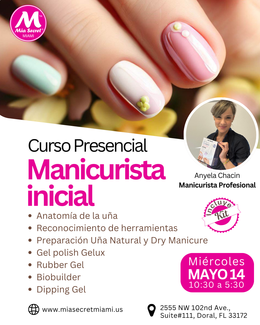 RESERVA CURSO PRESENCIAL DE MANICURISTA INICIAL
