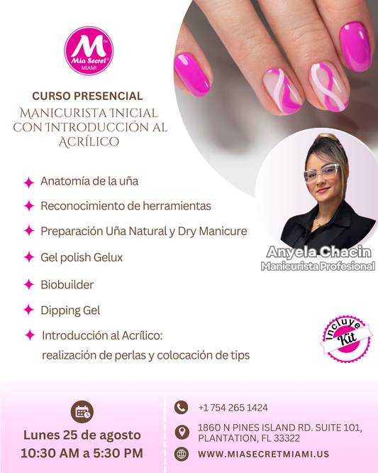 CURSO PRESENCIAL DE MANICURISTA INICIAL