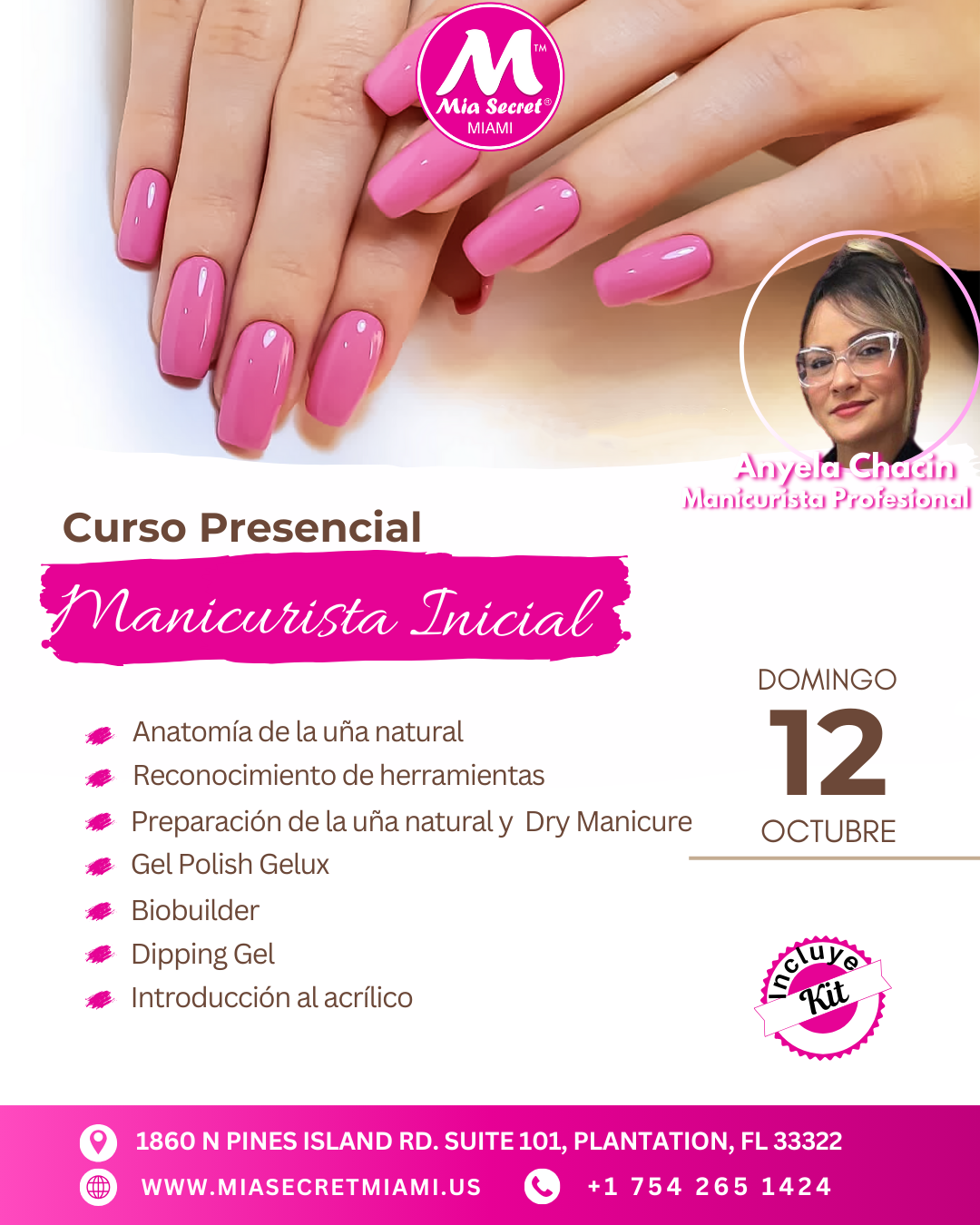 RESERVA CURSO PRESENCIAL DE MANICURISTA INICIAL
