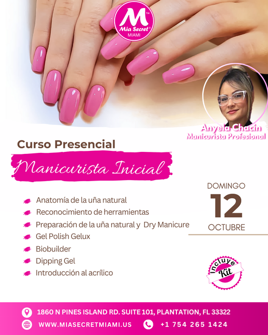 RESERVA CURSO PRESENCIAL DE MANICURISTA INICIAL