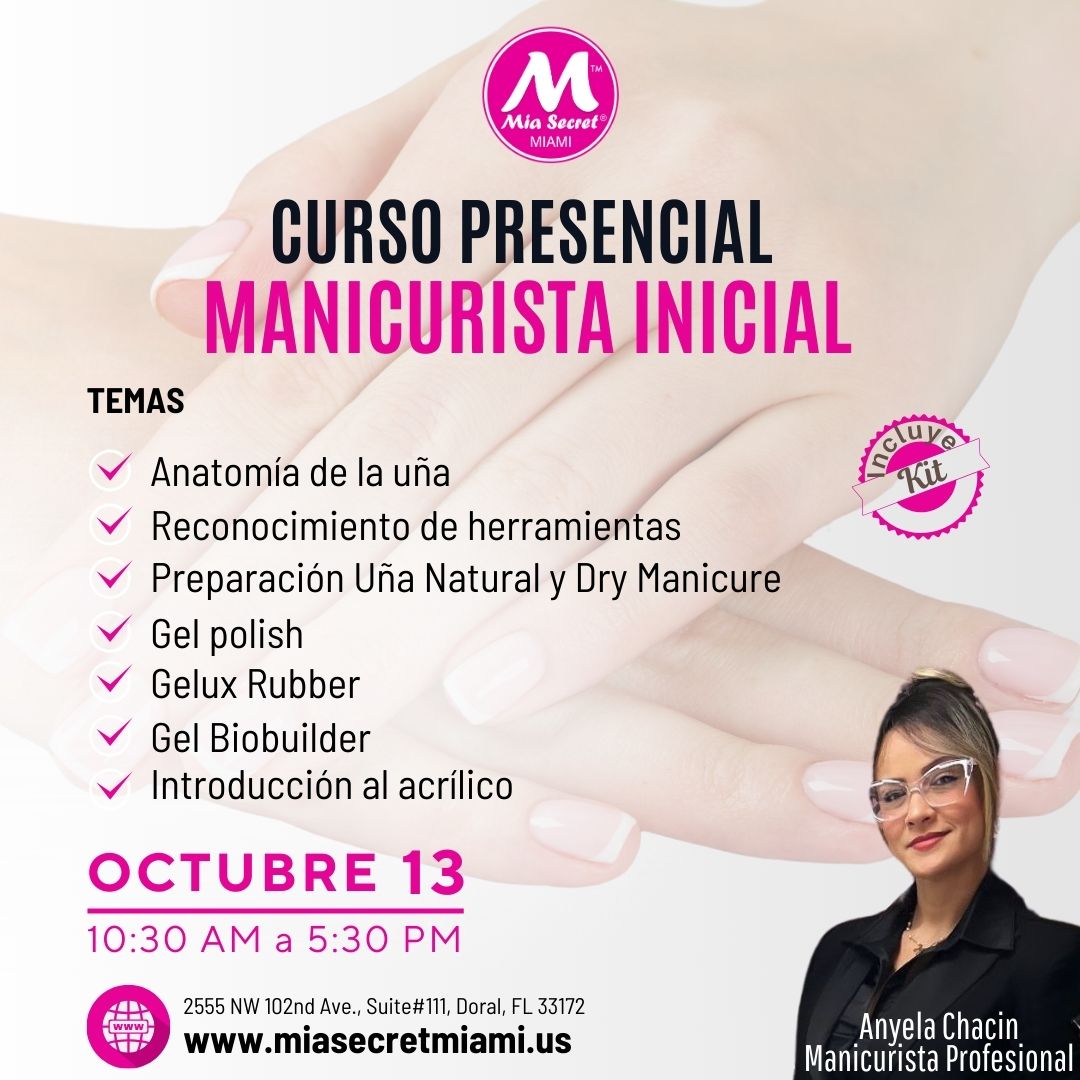 RESERVA CURSO PRESENCIAL DE MANICURISTA INICIAL