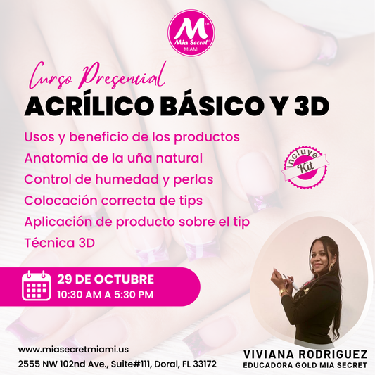 CURSO PRESENCIAL ACRILICO BASICO Y 3D