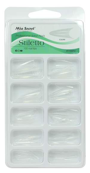 STILLETO CLEAR 100 TIPS