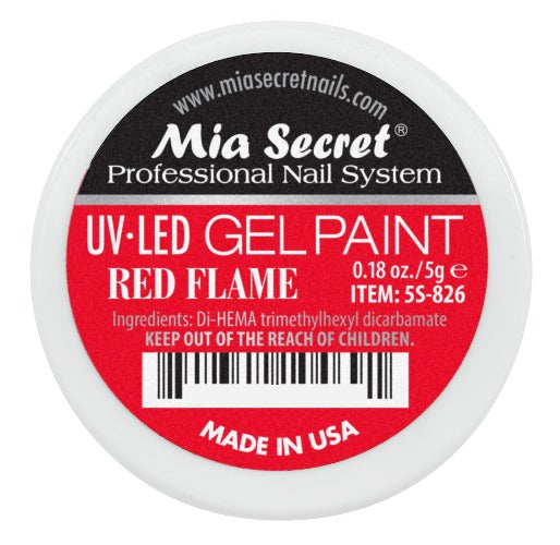UV-LED RED FLAME GEL PAINT SKU: 5S-826