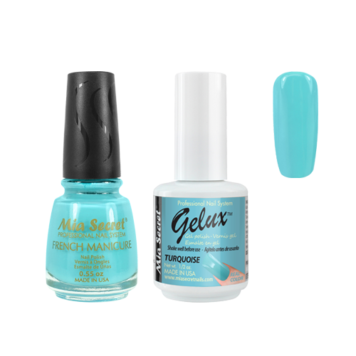 THE MATCH- GELUX & FRENCH -TURQUOISE SKU GF-58