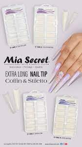 STILLETO CLEAR 100 NAIL TIPS IN PVC BLISTER ST-100XL-C