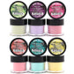 ACRYLIC - ACRILICO POWDER COLOR PUNCH COLORED SKU: PL400E-MIX 6