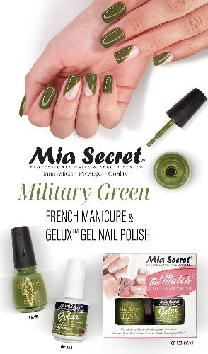 THE MATCH- GELUX & FRENCH -MILITARY GREEN SKU GF-153